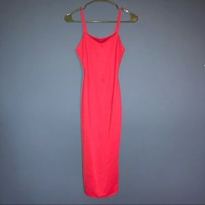 Bright Red Midi Dress